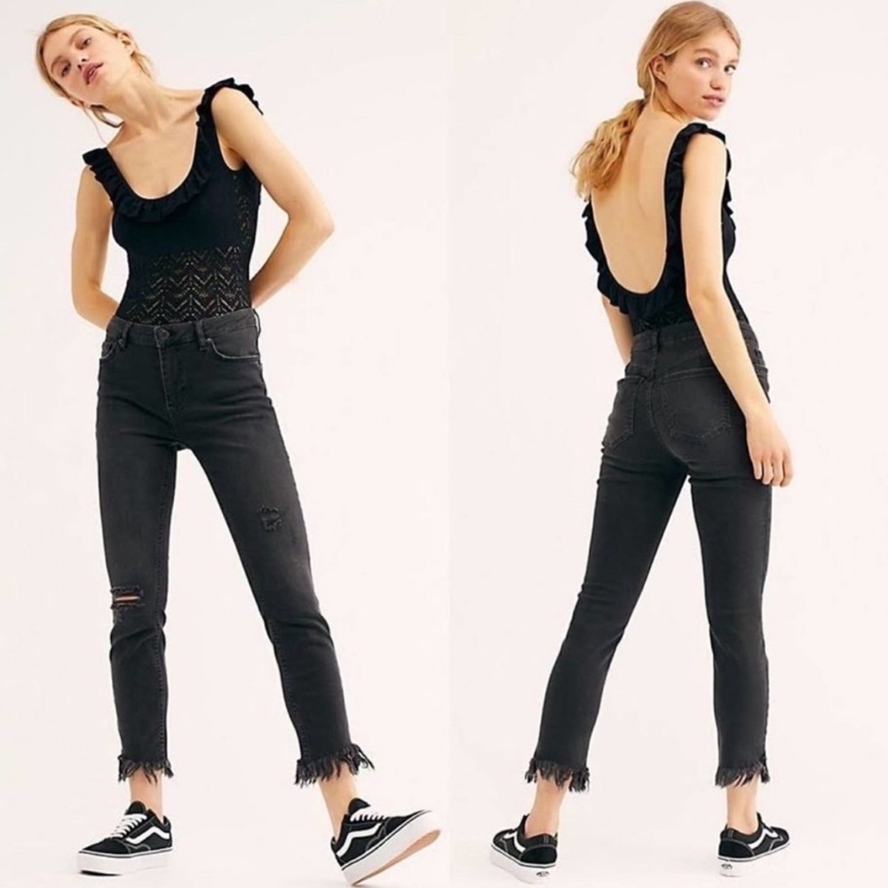 Free People Black Jeans